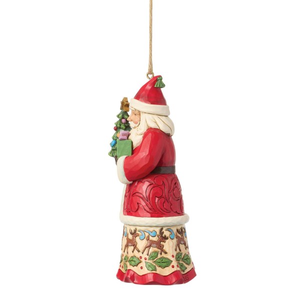 Adorno colgante de Papá Noel con regalos - Heartwood Creek