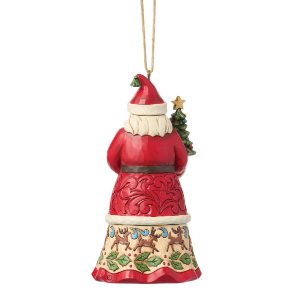 Adorno colgante de Papá Noel con regalos - Heartwood Creek