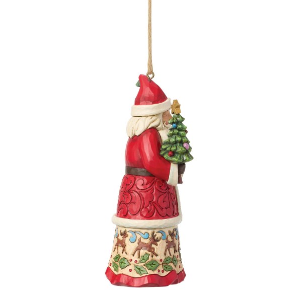 Adorno colgante de Papá Noel con regalos - Heartwood Creek