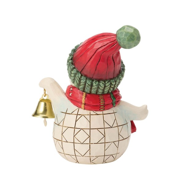 Mini muñeco de nieve con campana - Heartwood Creek
