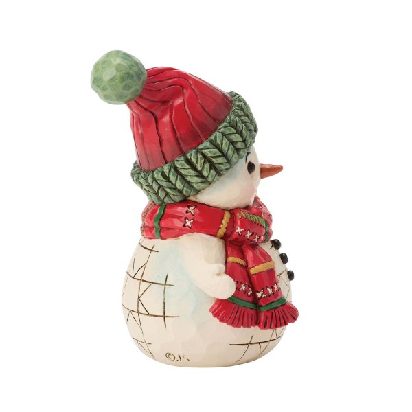 Mini muñeco de nieve con campana - Heartwood Creek