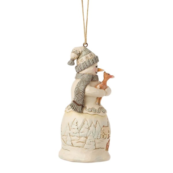 Adorno colgante de muñeco de nieve de WhiteWoodland - Heartwood Creek