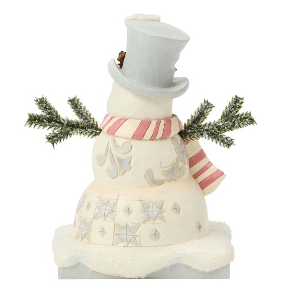 Muñeco de nieve de WhiteWoodland con sombrero helado - Heartwood Creek