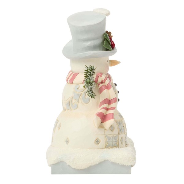 Muñeco de nieve de WhiteWoodland con sombrero helado - Heartwood Creek
