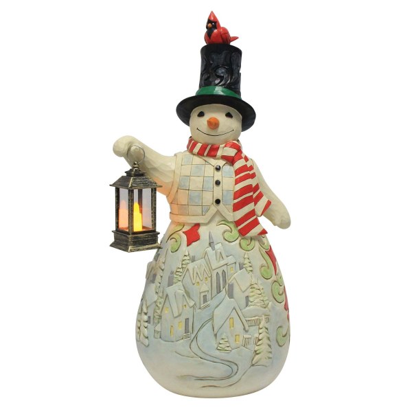 Estatua de muñeco de nieve con led - Heartwood Creek