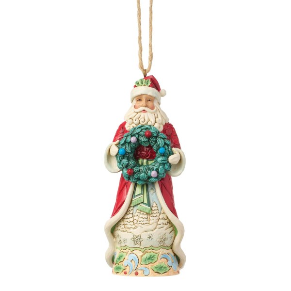 Adorno colgante de Papá Noel con corona - Heartwood Creek