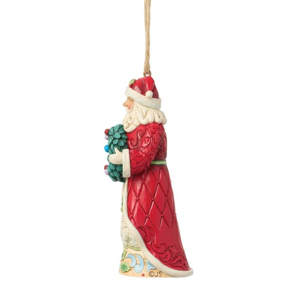 Adorno colgante de Papá Noel con corona - Heartwood Creek