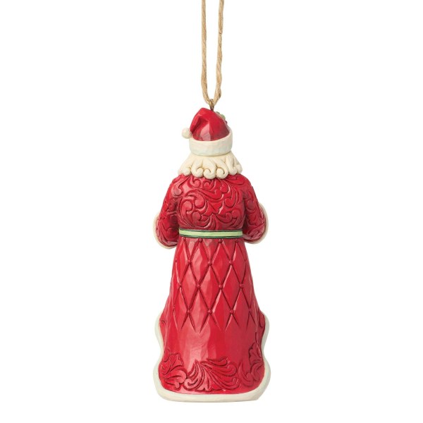 Adorno colgante de Papá Noel con corona - Heartwood Creek