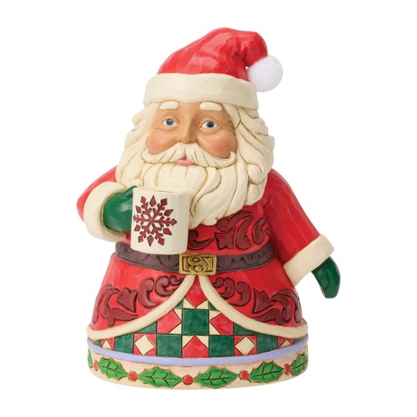 Papá Noel bebiendo chocolate caliente - Heartwood Creek