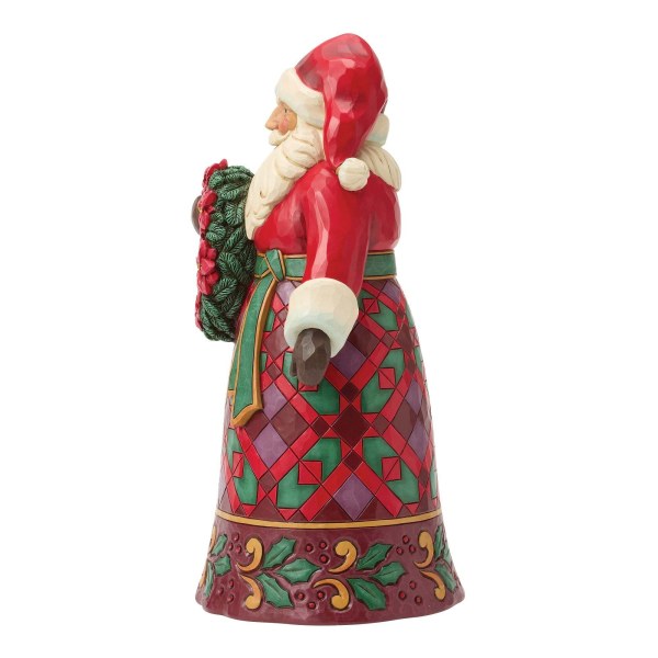 Papá Noel con figura de flor de Pascua - Heartwood Creek