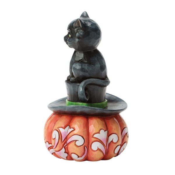 GATO NEGRO SENTADO SOBRE UN SOMBRERO - HEARTWOOD CREEK