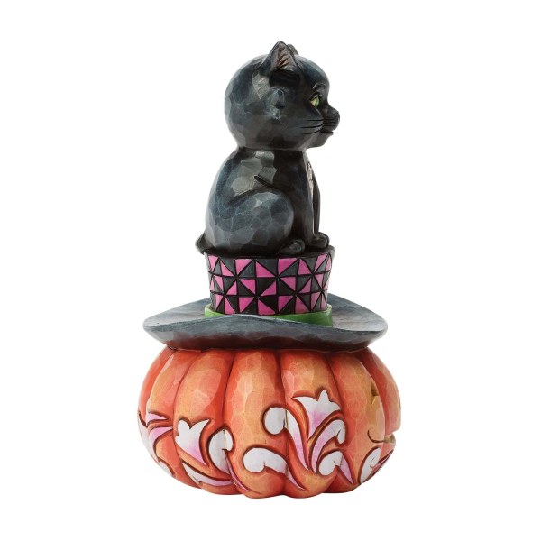 GATO NEGRO SENTADO SOBRE UN SOMBRERO - HEARTWOOD CREEK