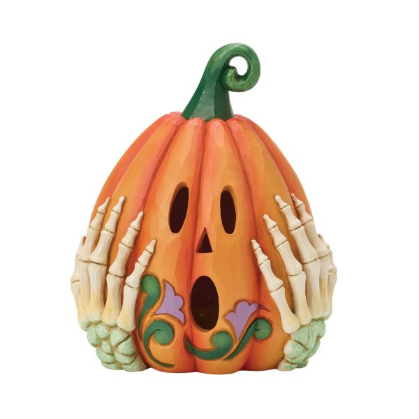 Calabaza con manos de esqueleto LED - HEARTWOOD CREEK