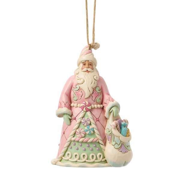 Adorno colgante de Papá Noel con bolsa de dulces - Heartwood Creek