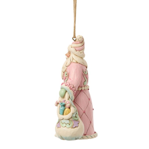 Adorno colgante de Papá Noel con bolsa de dulces - Heartwood Creek