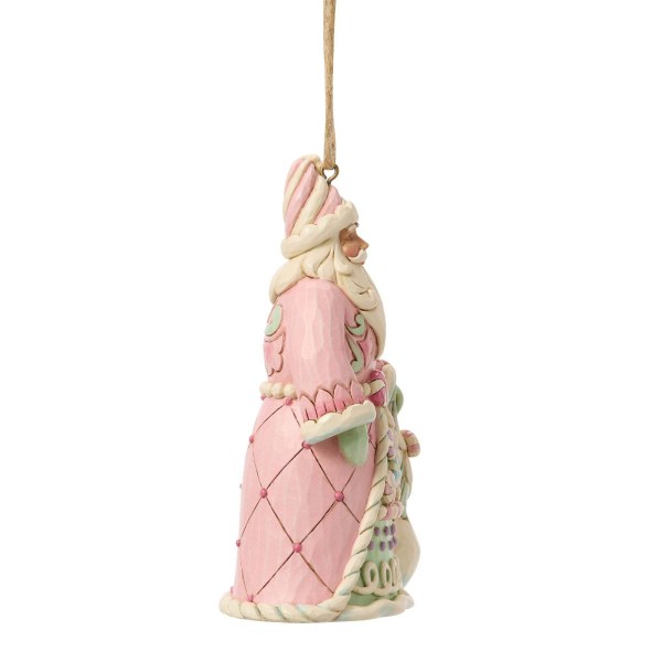 Adorno colgante de Papá Noel con bolsa de dulces - Heartwood Creek