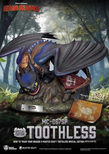 Cómo entrenar a tu dragón 2 Master Craft Estatuilla de Desdentao 38 cm