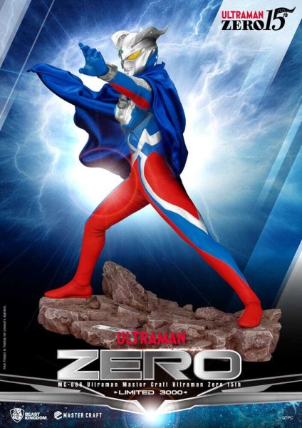 Estatuilla de Ultraman Master Craft Ultraman Zero 15th 41 cm