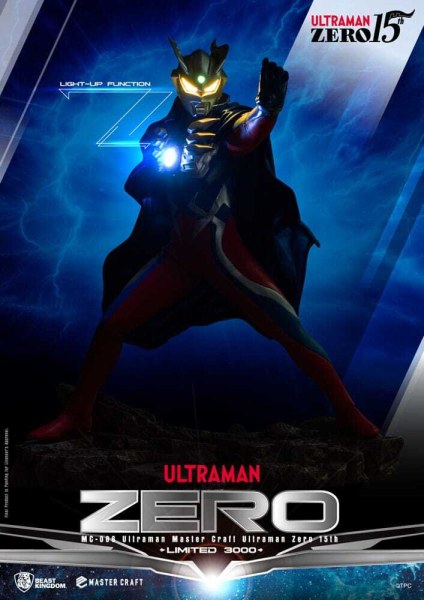 Estatuilla de Ultraman Master Craft Ultraman Zero 15th 41 cm