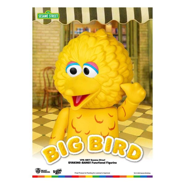 Hucha de PVC Big Bird de Plaza Sésamo Syaking Bang Series de 49 cm