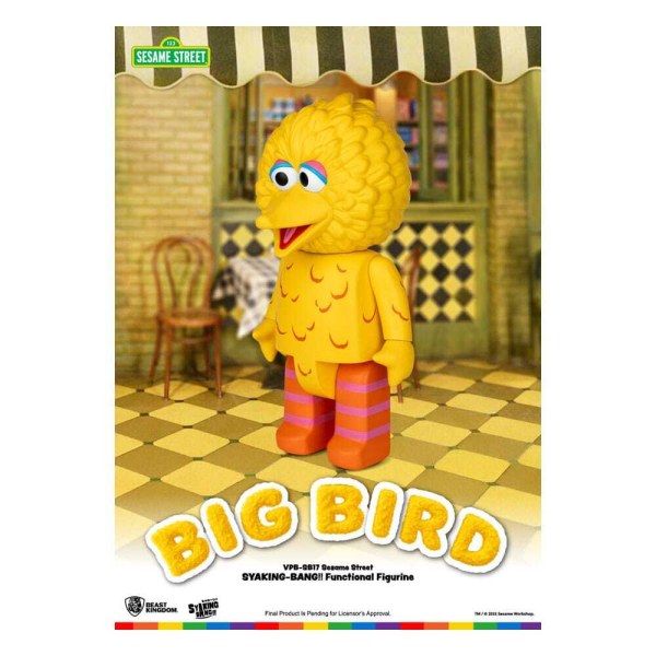 Hucha de PVC Big Bird de Plaza Sésamo Syaking Bang Series de 49 cm