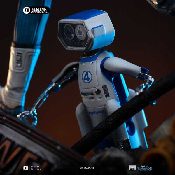Estatuilla Cuatro Fantásticos 1 10 Scale Mr. Fantastic y HERBIE 26 cm