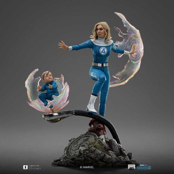 Estatuilla de los 10 1 Scale Mujer Invisible y Franklin 28 cm