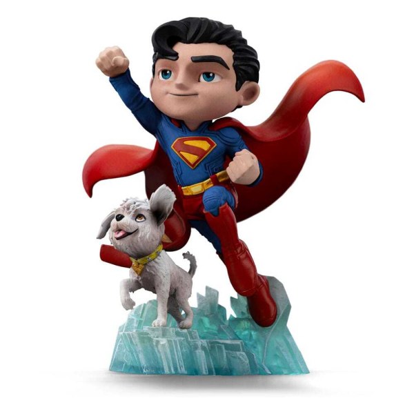 Figura de PVC Superman Legacy Mini Co. Superman y Krypto 17 cm