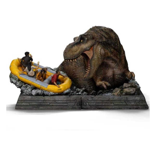 Estatuilla de Jurassic World: Rebirth a escala 1 Demi Art, T-Rex River Attack, 22 cm