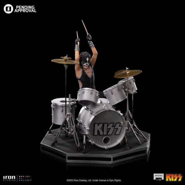 Estatuilla de Kiss Art Scale 1 Peter Criss Edición Limitada 22 cm