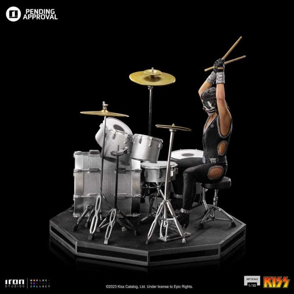 Estatuilla de Kiss Art Scale 1 Peter Criss Edición Limitada 22 cm
