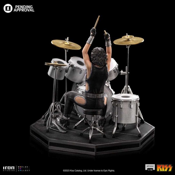 Estatuilla de Kiss Art Scale 1 Peter Criss Edición Limitada 22 cm