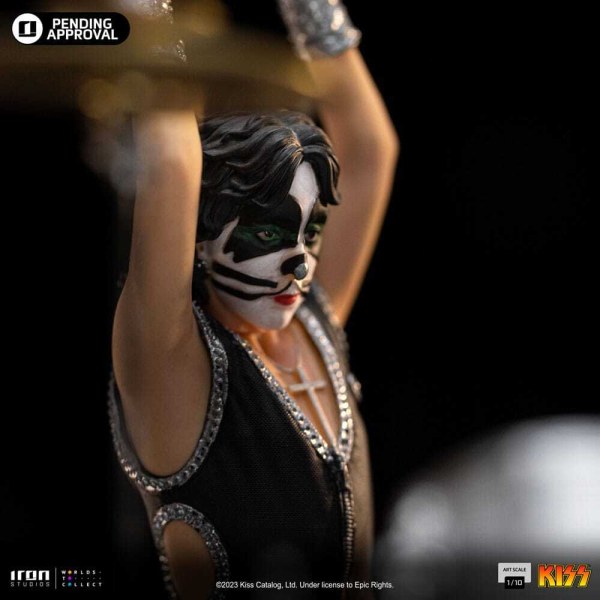 Estatuilla de Kiss Art Scale 1 Peter Criss Edición Limitada 22 cm