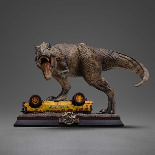 Estatuilla de Jurassic Park Icons T-Rex Attack de 15 cm