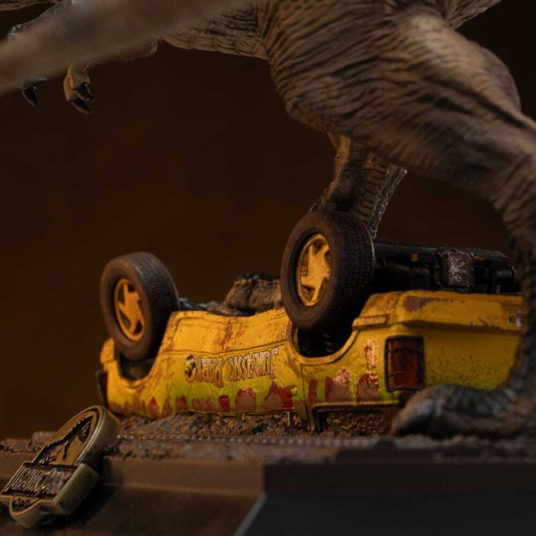 Estatuilla de Jurassic Park Icons T-Rex Attack de 15 cm
