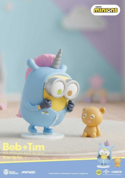 Surtido de figuras Minions Mini Egg Attack Caja Sorpresa Minions serie bob & tim 9 cm (6)