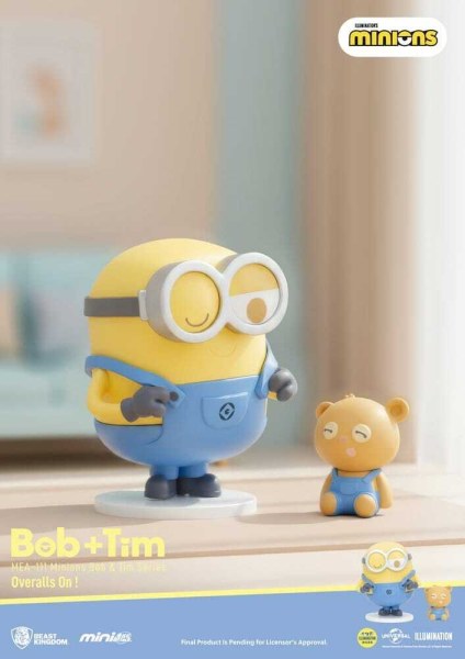 Surtido de figuras Minions Mini Egg Attack Caja Sorpresa Minions serie bob & tim 9 cm (6)