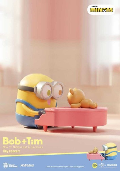 Surtido de figuras Minions Mini Egg Attack Caja Sorpresa Minions serie bob & tim 9 cm (6)