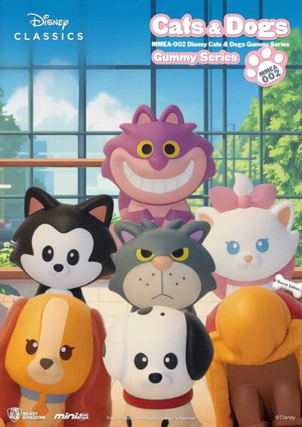 Caja sorpresa de figuras de Disney Cats & Dogs - Serie Mini Egg Attack Gummy de 3 cm