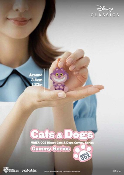 Caja sorpresa de figuras de Disney Cats & Dogs - Serie Mini Egg Attack Gummy de 3 cm