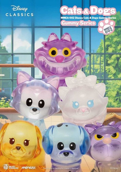 Caja sorpresa de figuras de Disney Cats & Dogs - Serie Mini Egg Attack Gummy de 3 cm
