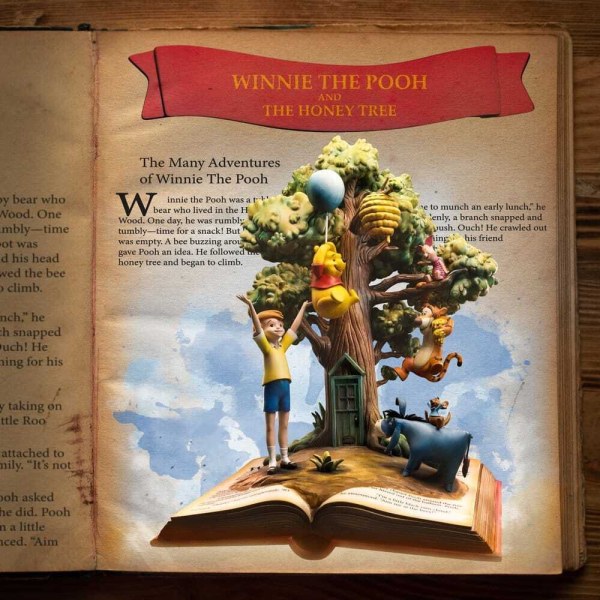 Art Scale Deluxe Winnie the Pooh y Amigos (100.º aniversario) 31 cm - Iron Studios Disney Classics