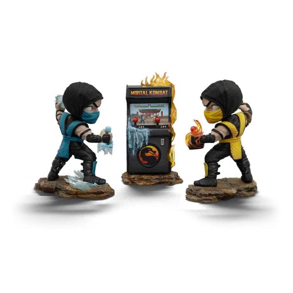 Set de 2 figuras Mini Co. Scorpion vs. Subzero Arcade 15 cm - Iron Studios Mortal Kombat