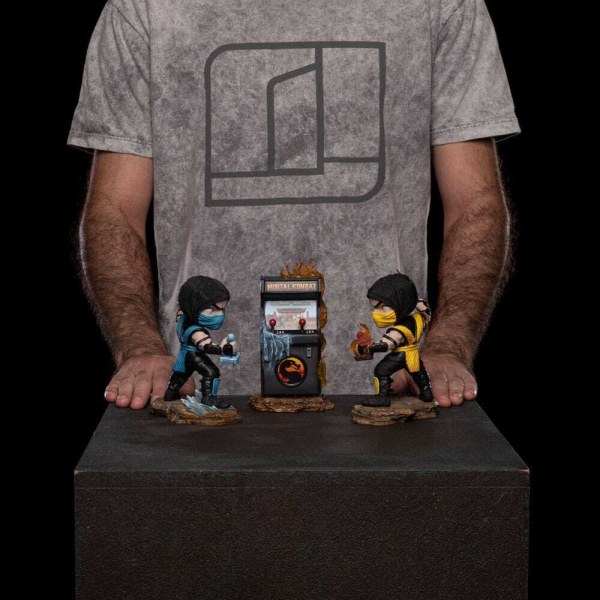 Set de 2 figuras Mini Co. Scorpion vs. Subzero Arcade 15 cm - Iron Studios Mortal Kombat