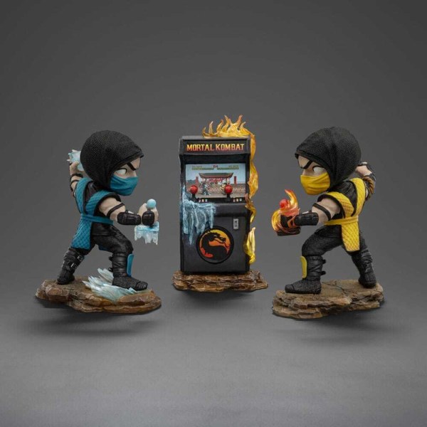 Set de 2 figuras Mini Co. Scorpion vs. Subzero Arcade 15 cm - Iron Studios Mortal Kombat