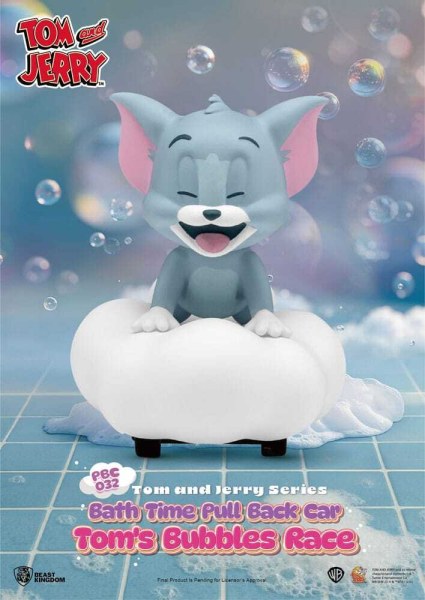 Caja sorpresa para la hora del baño con coches de tracción a fricción de Tom Y Jerry (paquete de 6)