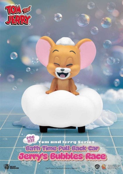 Caja sorpresa para la hora del baño con coches de tracción a fricción de Tom Y Jerry (paquete de 6)