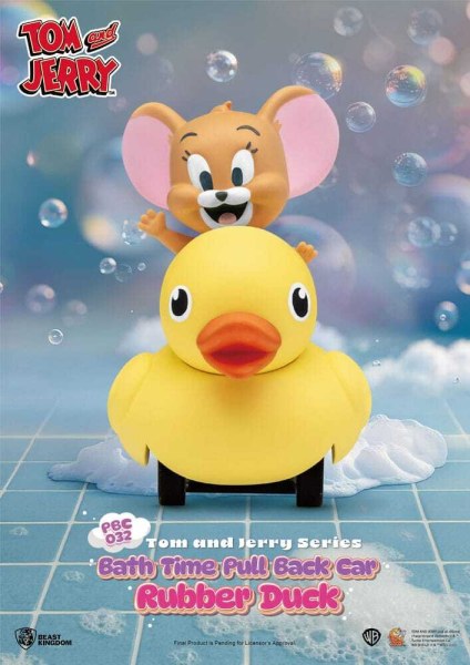 Caja sorpresa para la hora del baño con coches de tracción a fricción de Tom Y Jerry (paquete de 6)