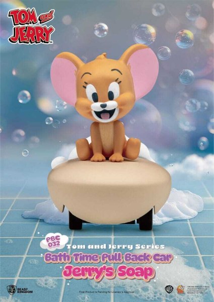 Caja sorpresa para la hora del baño con coches de tracción a fricción de Tom Y Jerry (paquete de 6)