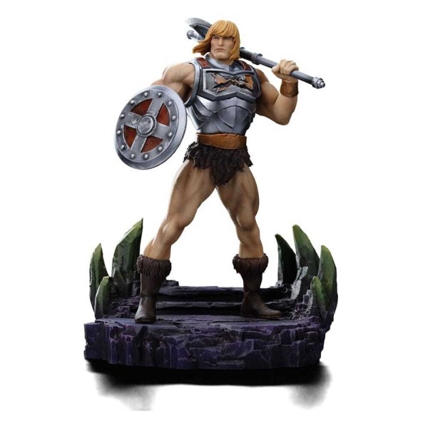 Estatuilla Masters of the Universe 1 10 Scale He-Man Battle Armor Version 23 cm